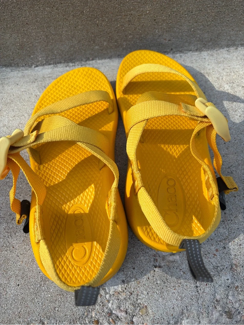 Chaco Kids Yellow Adjustable Strap Sandals